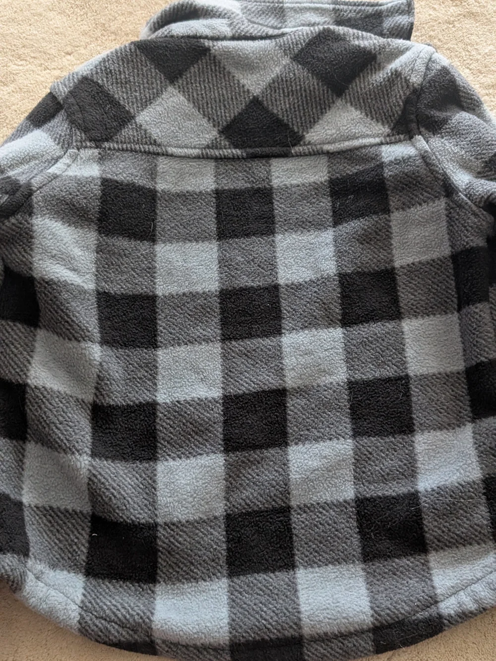 Boys 6/7 Eddie Baurer - Skacket Plaid Snap-Front Fleece Shirt